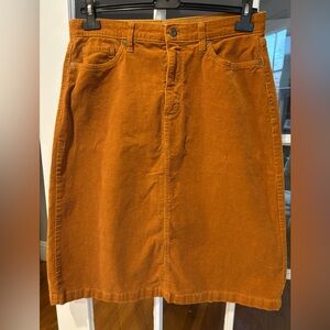 St. John's Bay Women's Brown Corduroy Pencil Skirt